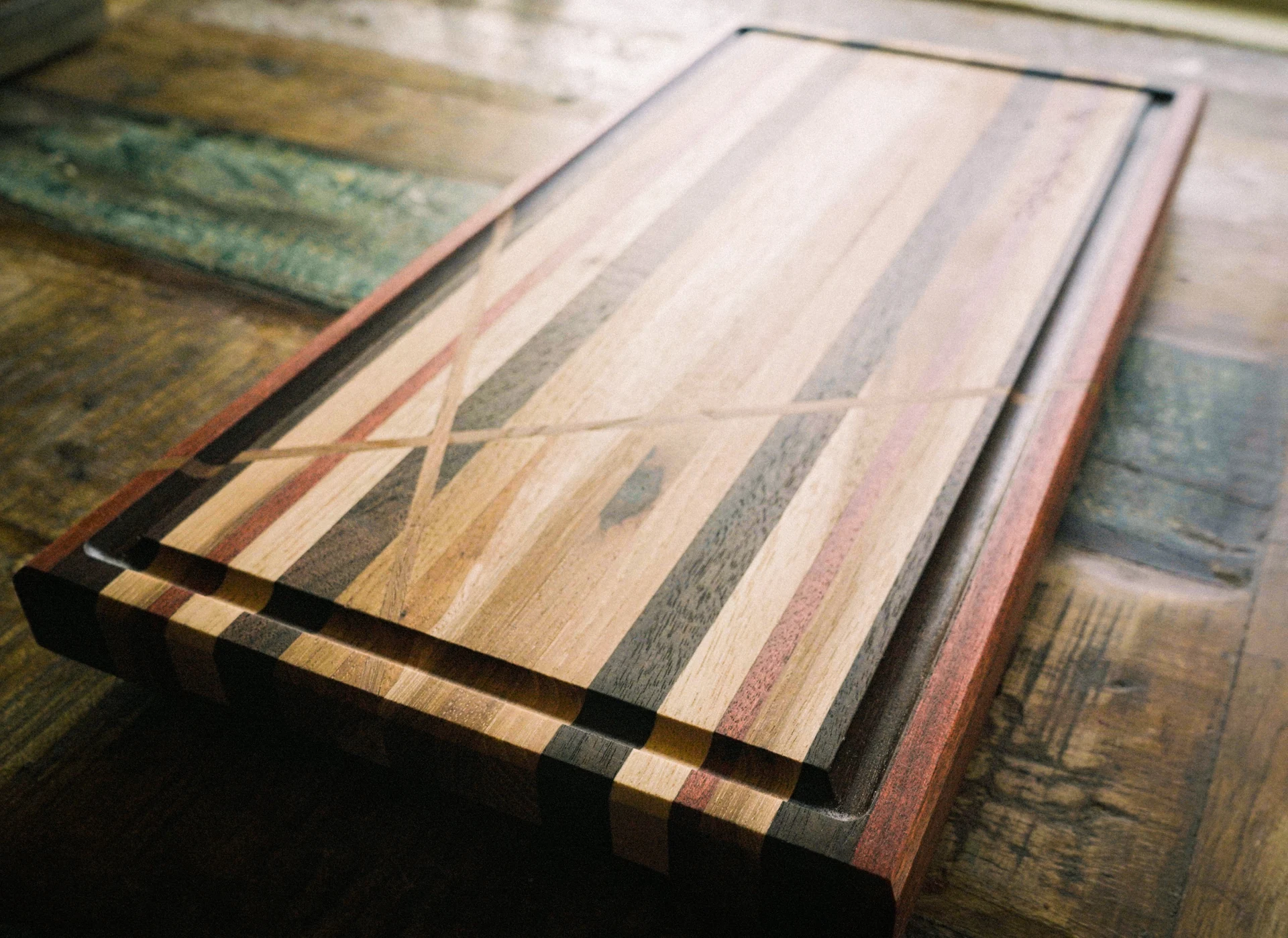 Wooden serving board by Evan Hall